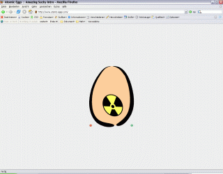 Bild: Screenshot der Atomic-Eggs-Startseite