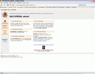 Bild: Screenshot der SELFSPEZIAL-Startseite